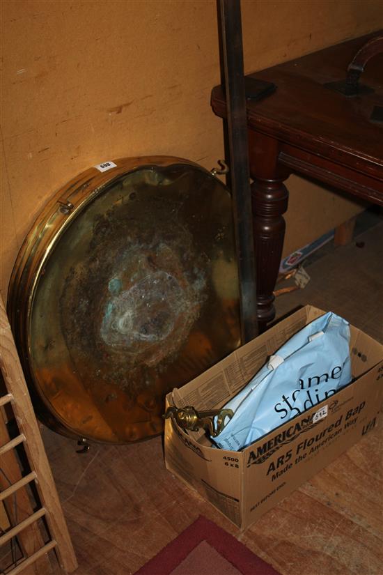 Victorian brass and steel Butchers beam scales